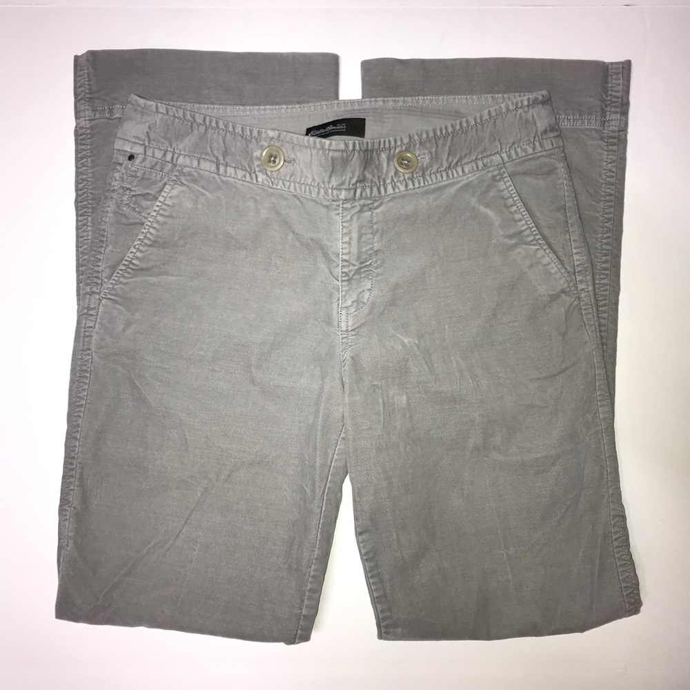 Eddie Bauer Women’s 8 gray 97% cotton soft pants